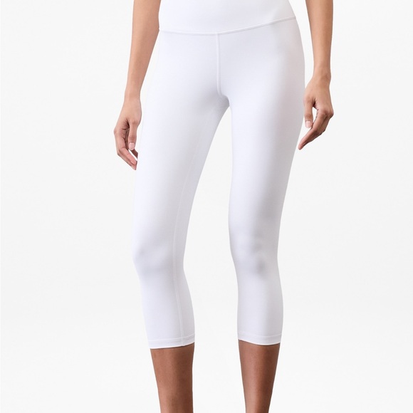 Athleta White Cropped Leggings - Picture 1 of 12